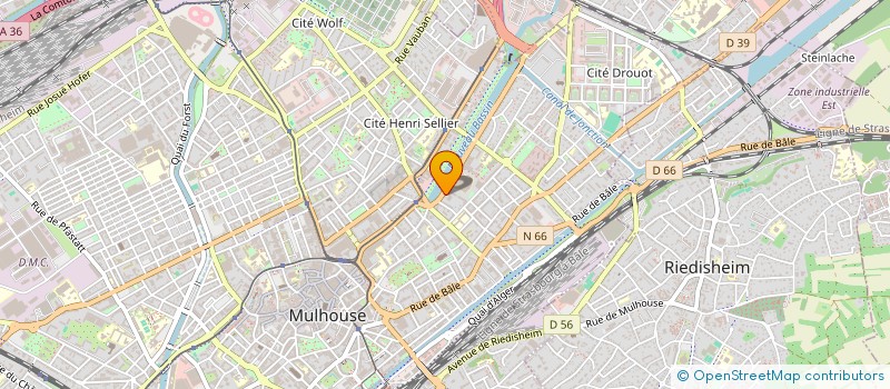 localisation de l'entreprise SYNDICAT CAPEB DU HAUT RHIN  MULHOUSE