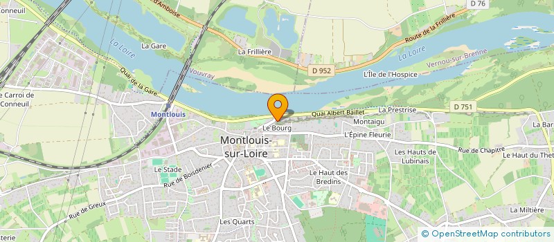 localisation de l'entreprise SYNDICAT CAVE TOURISTIQUE DU MONTLOUIS  MONTLOUIS-SUR-LOIRE