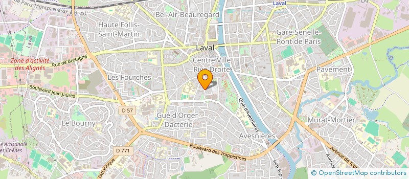 localisation de l'entreprise SYNDICAT CFDT-CONSTRUCTION BOIS MAYENNE à LAVAL