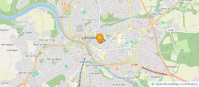 localisation de l'entreprise SYNDICAT CFDT DE LA METALLURGIE DES COTES D'ARMOR à LANNION