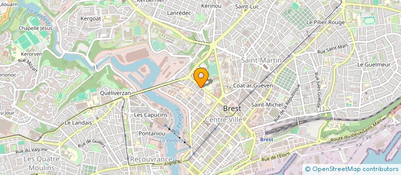 localisation de l'entreprise SYNDICAT CFDT DE LA METALLURGIE DU FINISTERE à BREST