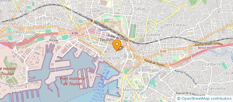 localisation de l'entreprise SYNDICAT CFDT DES ETS ET ARSENAUX ETAT  TOULON