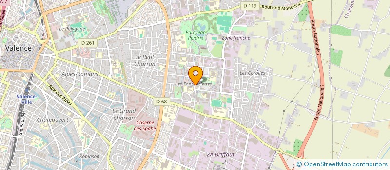 localisation de l'entreprise SYNDICAT CFDT DES SALARIES DE LA CONSTRUCTION ET DU BOIS DE LA DROME-ARDECHE  VALENCE