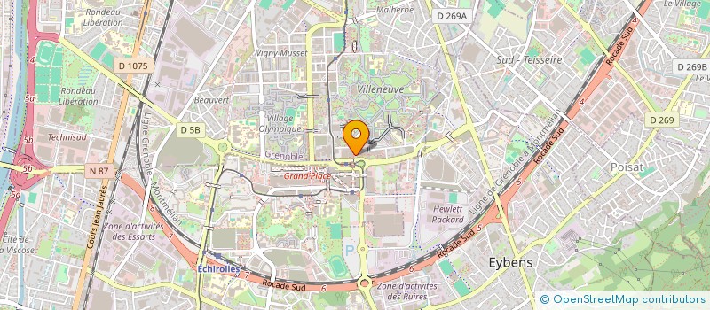 localisation de l'entreprise SYNDICAT CFDT DES SERVICES DE SANTE ET DES SERVICES SOCIAUX DE L ISERE  GRENOBLE