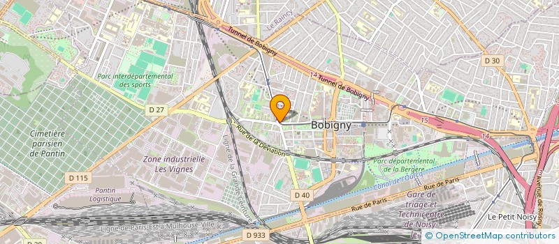 localisation de l'entreprise SYNDICAT CFDT INTERCO DE LA SEINE-SAINT-DENIS  BOBIGNY