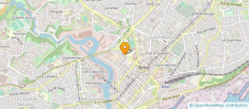 localisation de l'entreprise SYNDICAT CFDT SANTE SOCIAUX DU FINISTERE à BREST