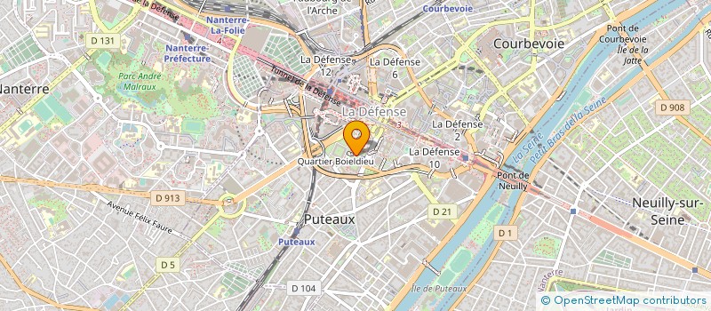 localisation de l'entreprise SYNDICAT CFTC DE LA METALLURGIE DES HAUTS DE SEINE à PUTEAUX