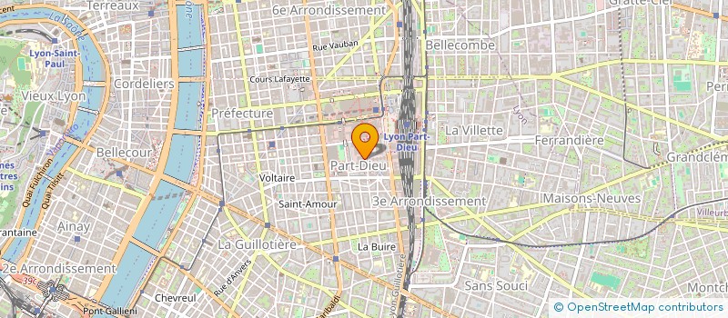 localisation de l'entreprise SYNDICAT CFTC METROPOLE DE LYON  LYON