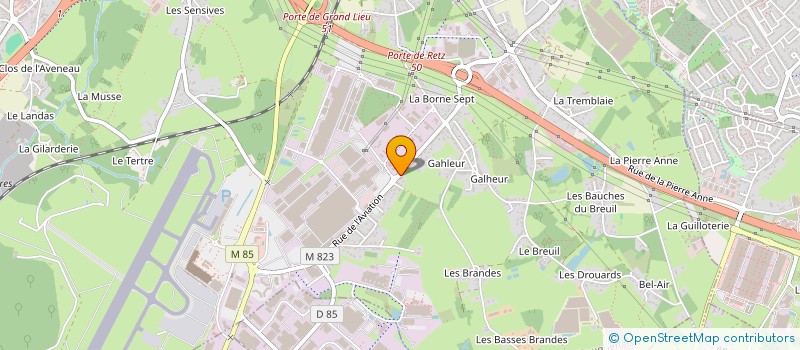 localisation de l'entreprise SYNDICAT CGT AIRBUS NANTES  BOUGUENAIS