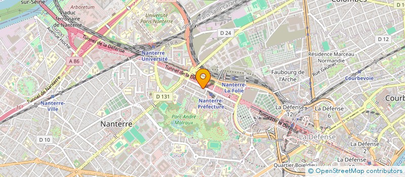 localisation de l'entreprise SYNDICAT CGT CREDIT COOPERATIF  NANTERRE