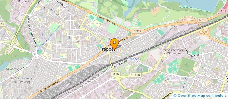 localisation de l'entreprise SYNDICAT CGT DES ACTIVITES POSTALES ET DE TELECOMMUNICATION DES YVELINES  TRAPPES