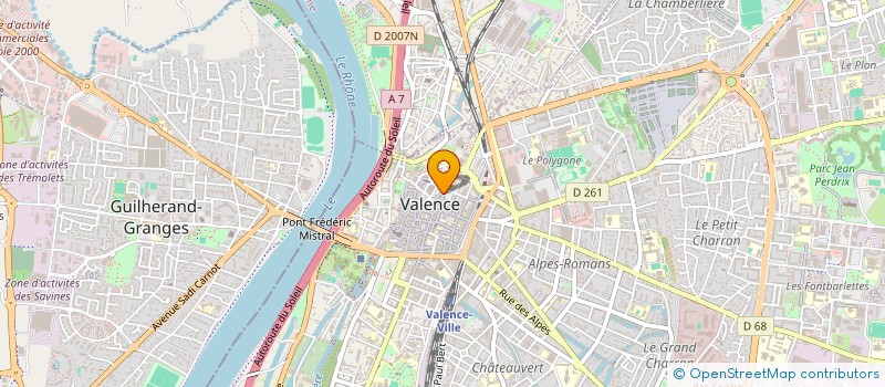 localisation de l'entreprise SYNDICAT CGT DES AGENTS TERRITORIAUX DE LA VILLE DE VALENCE  VALENCE