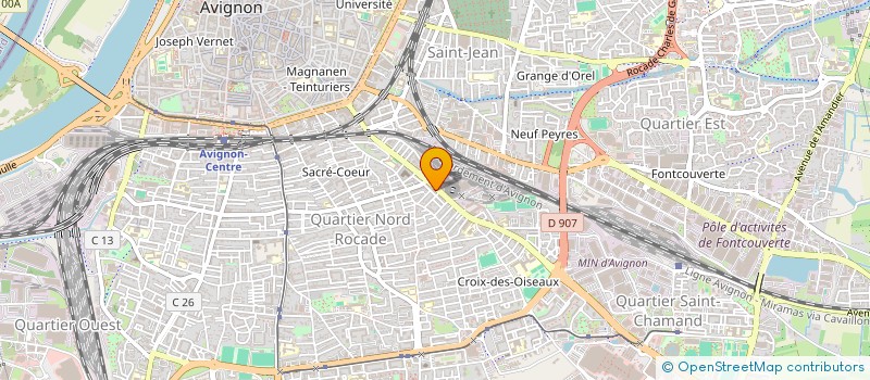 localisation de l'entreprise SYNDICAT CGT DES CHEMINOTS D'AVIGNON  AVIGNON