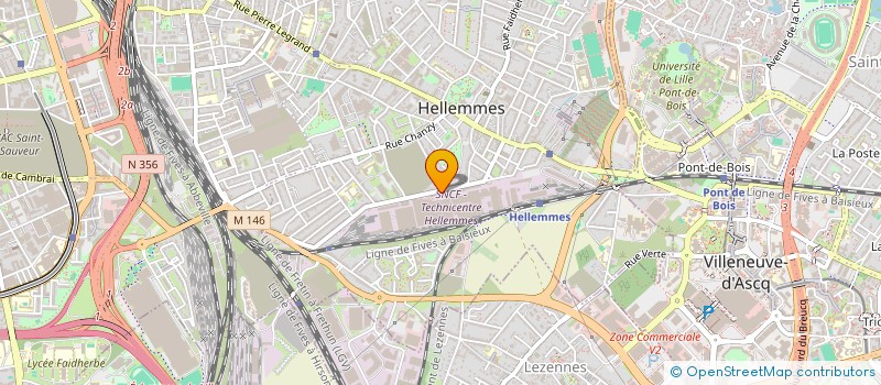 localisation de l'entreprise SYNDICAT CGT DES CHEMINOTS RETRAITES D HELLEMMES à LILLE