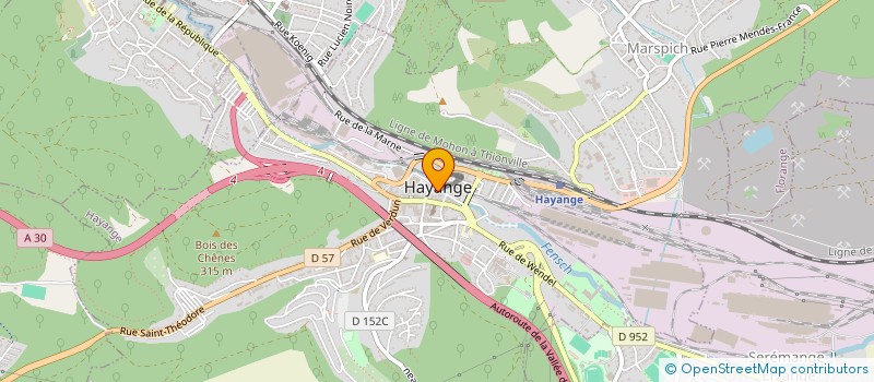 localisation de l'entreprise SYNDICAT CGT DES FONCTIONNAIRES ET AGENTS TERRITORIAUX ACTIF-VES ET RETRAITE-ES DES ETABLISSEMENTS PUBLICS ET PRIVES DE. à HAYANGE