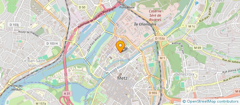 localisation de l'entreprise SYNDICAT CGT DES FONCTIONNAIRES ET AGENTS TERRITORIAUX  D'ALSACE CHAMPAGNE-ARDENNE LORRAINE ET SES ORGANISMES ASSOCIES  METZ