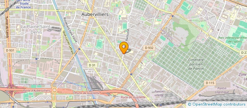 localisation de l'entreprise SYNDICAT CGT DES FONCTIONNAIRES TERRITORIAUX ACTIFS ET DES RETRAITES DES ETABLISSEMENTS PUBLICS ET PRIVES AUBERVILLIERS  AUBERVILLIERS