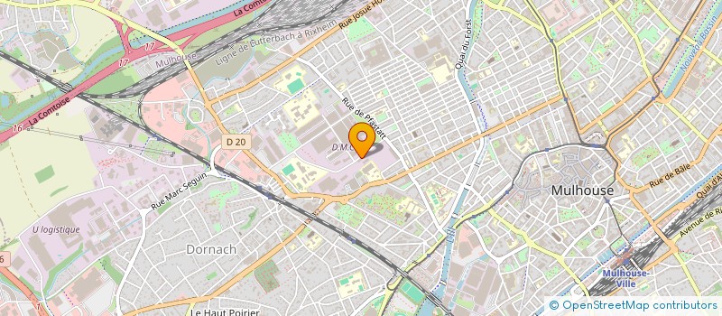 localisation de l'entreprise SYNDICAT CGT DES PERSONNELS ACTIFS ET RETRAITES DE LA VILLE DE MULHOUSE  MULHOUSE