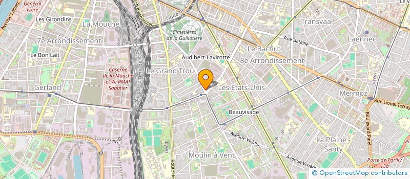 localisation de l'entreprise SYNDICAT CGT DES SERVICES POSTAUX DU RHONE  LYON