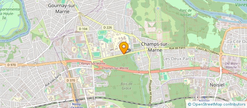 localisation de l'entreprise SYNDICAT CGT DES TERRITORIAUX DE LA VILLE DE CHAMPS SUR MARNE à CHAMPS-SUR-MARNE