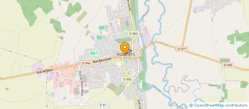 localisation de l'entreprise SYNDICAT CGT FONCTIONNAIRES ET AGENTS TERRITX ACTIFS ET RETRAITES DES ETABL PUBLICS ET PRIVES DE L'ARGONNE ARDENNAISE  VOUZIERS