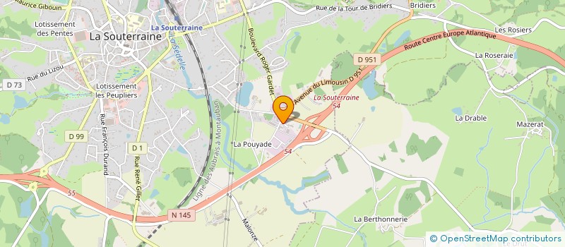 localisation de l'entreprise SYNDICAT CGT - GMS INDUSTRY à LA SOUTERRAINE