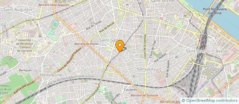 localisation de l'entreprise SYNDICAT CGT INSTITUT BERGONIE  BORDEAUX