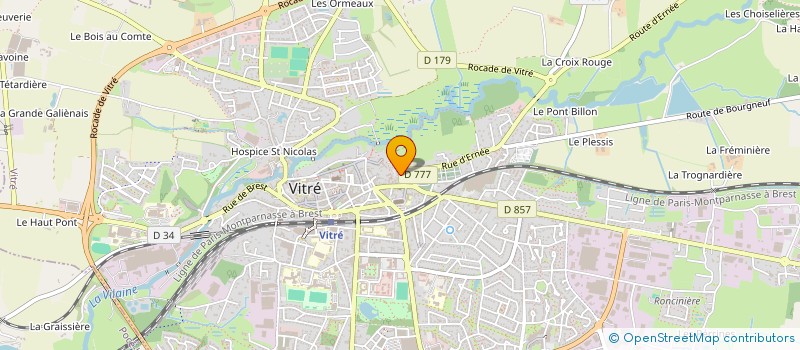 localisation de l'entreprise SYNDICAT CGT INTER-ENTREPRISES DU PAYS DE VITRE  VITRE