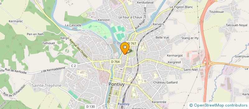 localisation de l'entreprise SYNDICAT CGT MULTIPROFESSIONNEL DE L'UNION LOCALE CGT PONTIVY LOUDEAC  PONTIVY