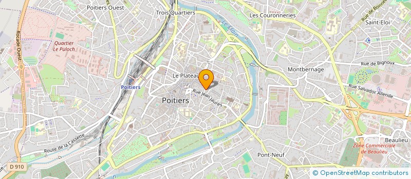 localisation de l'entreprise SYNDICAT CGT PROTECTION JUDICIAIRE DE LA JEUNESSE CLAP  POITIERS