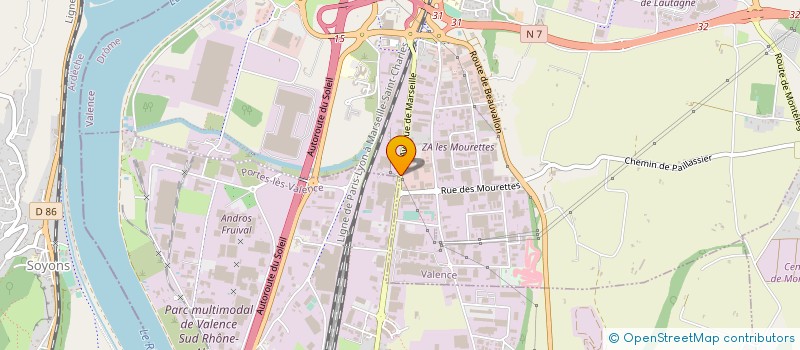 localisation de l'entreprise SYNDICAT CGT STV  VALENCE