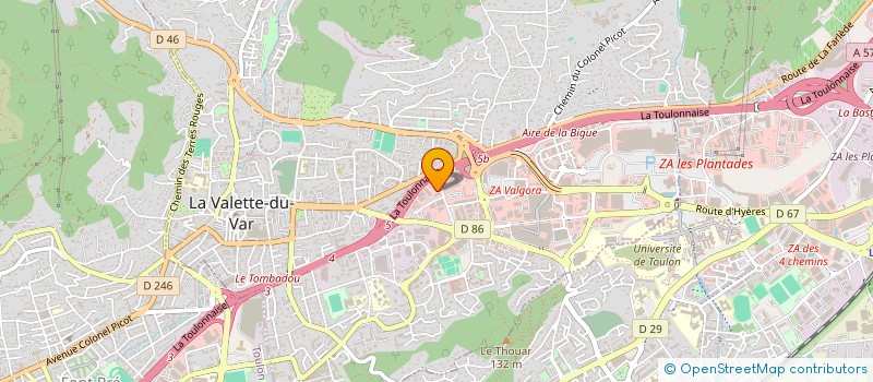 localisation de l'entreprise SYNDICAT CGT SYNETHIS GROUPE  LA VALETTE-DU-VAR