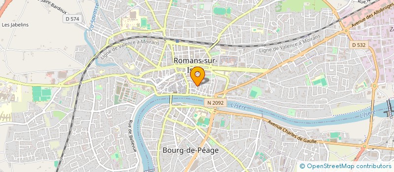 localisation de l'entreprise SYNDICAT CGT UGRMF  ROMANS-SUR-ISERE