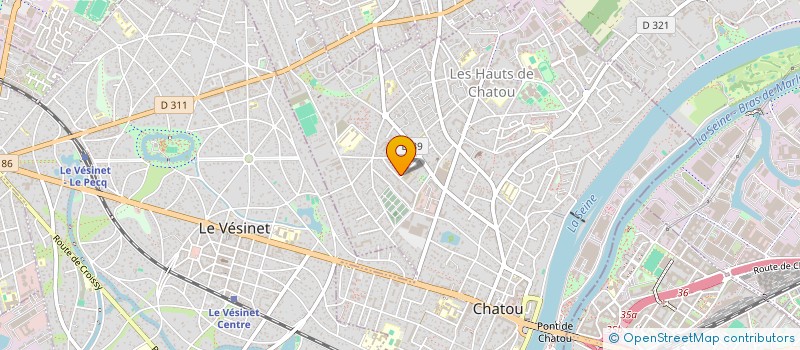 localisation de l'entreprise SYNDICAT CGT YVELINOIS DES SALARIES DU COMMERCE DES ARTICLES DE SPORT  CHATOU