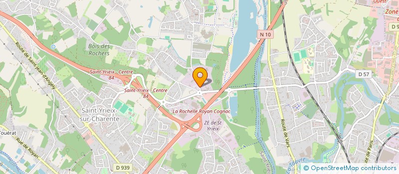 localisation de l'entreprise SYNDICAT CHARENTE EAUX à SAINT-YRIEIX-SUR-CHARENTE
