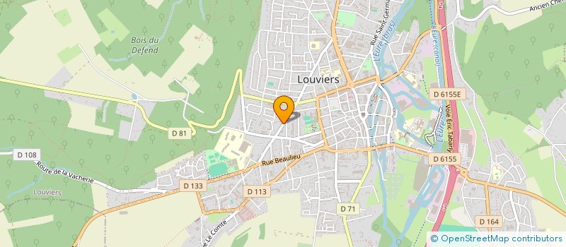 localisation de l'entreprise SYNDICAT CINOV NORMANDIE  LOUVIERS