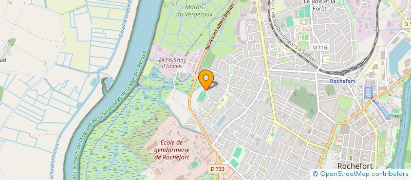 localisation de l'entreprise SYNDICAT CMT  ROCHEFORT