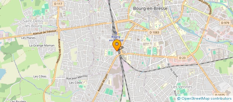 localisation de l'entreprise SYNDICAT CO PROPRIETAIRES LES CATALPAS  BOURG-EN-BRESSE