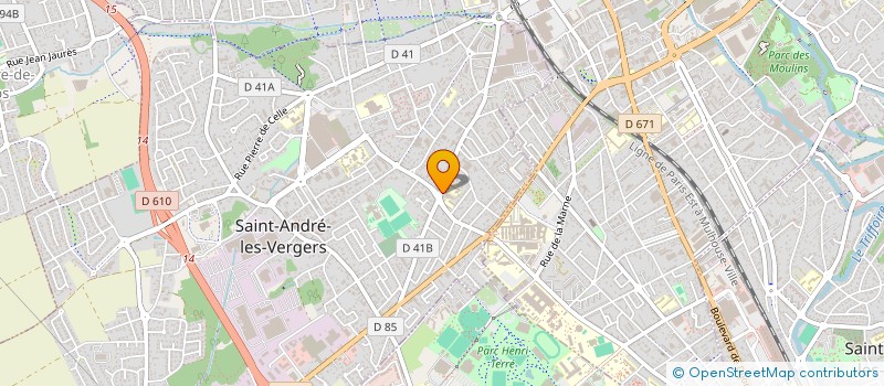 localisation de l'entreprise SYNDICAT CO-PROPRIETE 111 RUE THIERS  SAINT-ANDRE-LES-VERGERS