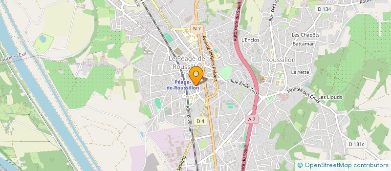 localisation de l'entreprise SYNDICAT CO PROPRIETE L ORANGERAIE  LE PEAGE-DE-ROUSSILLON