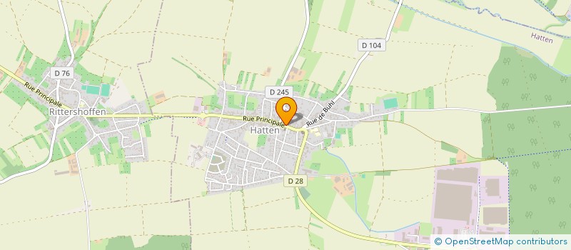 localisation de l'entreprise SYNDICAT COMMUNES FORESTIERES ASCHBRUCH  HATTEN