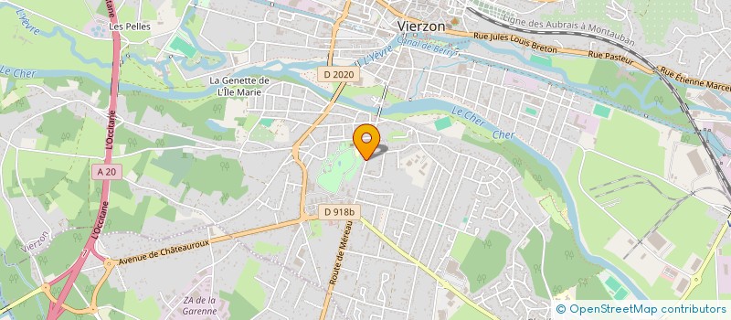 localisation de l'entreprise SYNDICAT CONFEDERE DES MEDECINS DU CHER  VIERZON