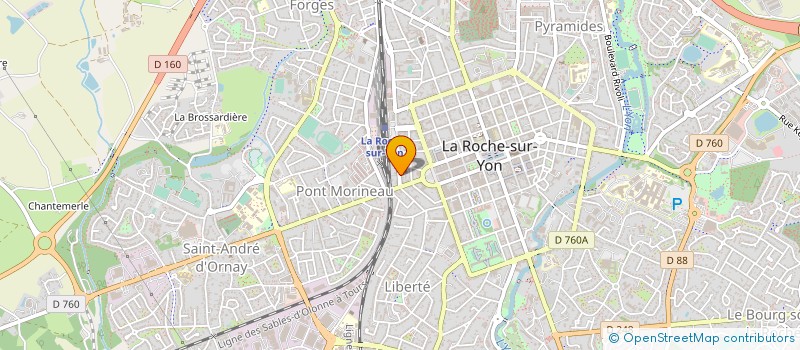 localisation de l'entreprise SYNDICAT CONSTRUCTION ET BOIS CFDT à LA ROCHE-SUR-YON