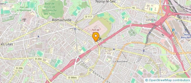 localisation de l'entreprise SYNDICAT COOPERATIF DE COPROPRIETAIRESS  ROMAINVILLE