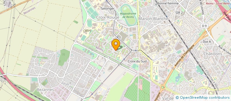 localisation de l'entreprise SYNDICAT  COOPERATIF DES COPROPRIETAIRES DU SOLEIL COUCHANT  REIMS