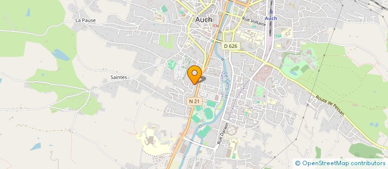 localisation de l'entreprise SYNDICAT COOPERATIF DES COPROPRIETAIRES RESIDENCE HENRI IV  AUCH