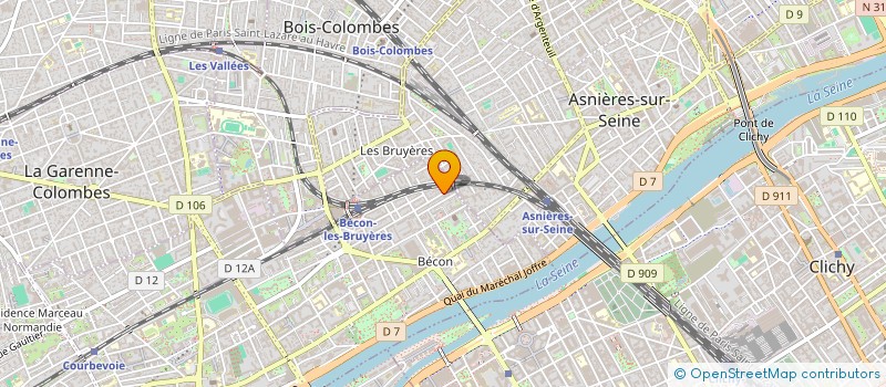 localisation de l'entreprise SYNDICAT COPRO 106 RUE 22 SEPTEMBRE à COURBEVOIE