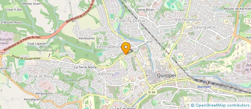 localisation de l'entreprise SYNDICAT COPRO 15 RTE DE DOUARNENEZ  QUIMPER