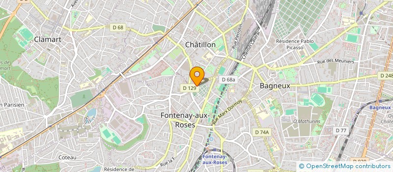 localisation de l'entreprise SYNDICAT COPRO 15 RUE BLANCHARD à CHATILLON