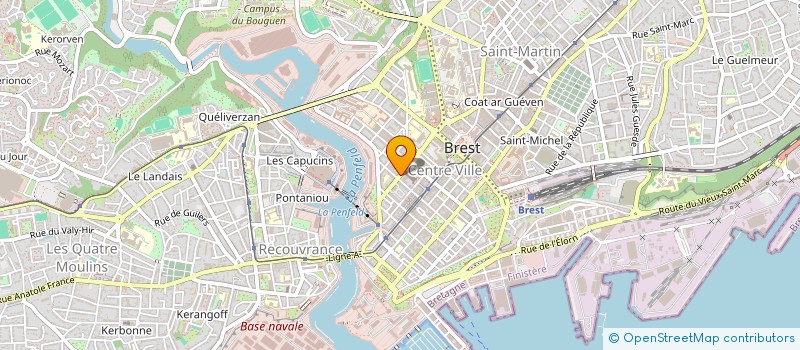 localisation de l'entreprise SYNDICAT COPRO 16 RUE MICHELET à BREST